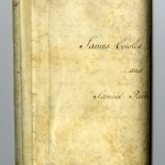 The Land Indenture before conservation, tightly folded. The names of the parties can be seen in the view on the left. [Land indenture between English glass manufacturer Samuel Parker and Philadelphia merchant James Cowles Fisher]. CMGL 133977