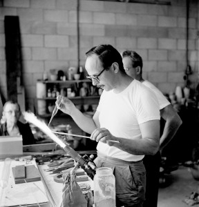 Harvey Littleton Studio Glass Workshop, Toledo Museum of Art Photographed by Robert C. Florian, June 1962 Gift of Robert C. Florian