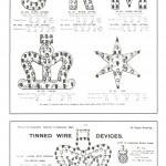 Tin forms made for pressed-glass lamps in honor of British coronations and jubilees. (From pg. 4 of The Glass Club bulletin, no. 151, Winter 1986-1987)