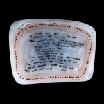 Lord's Prayer Murrina, Richard Marquis, Chico, CA, 1971. H: 1.7 cm, W: 2.2 cm, D: 0.5 cm. (94.4.111, gift of Richard Marquis)