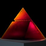 Red Pyramid, Stanislav Libensky and Jaroslava Brychtova, Czech Republic, Zelezny Brod, 1993. H: 83.4 cm, W: 119.3 cm, D: 28.2 cm. (94.3.101, gift of the artists)