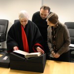 Staff looks through some of their favorite rare books.