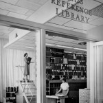 The original space for what is now the Rakow Research Library at The Corning Museum of Glass.