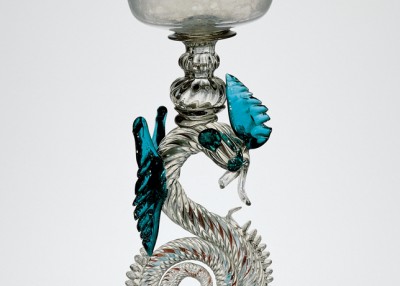 Dragon-Stem Goblet, Venice, Italy, 1630-1670. 51.3.118.