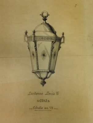 Design drawing for lantern