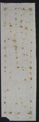 An “After Treatment” photograph of the 1:1 tracing paper design for The Pentecost (196cm x 57cm)