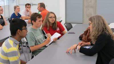 Members of the TLC meet with Museum staff to learn about their work.