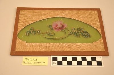 Lampshade sample, Smith Brothers Decorating Co., New Bedford, Mass., 1890-1910. Gift of The New Bedford Glass Society. 92.4.12.