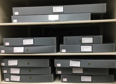 Boxes from the Frederick Carder Papers, CMGL 100113.