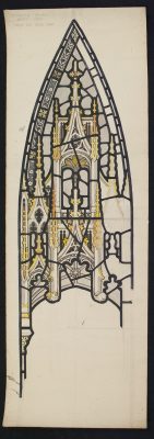 Wove paper cartoon for St. Mary’s Church, Ajmer, India, BIB#163923.