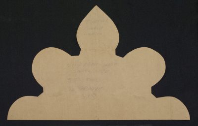 Kraft paper object made for St. Nicholas’ Church, Norfolk, England, BIB#163966.