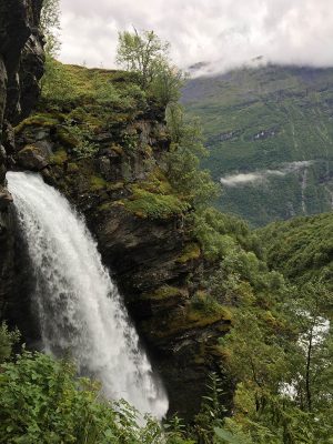 Waterfalls in Geiranger, Norway