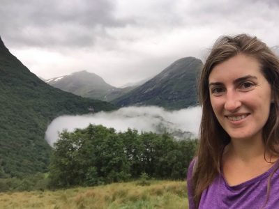 Taryn in Geiranger, Norway