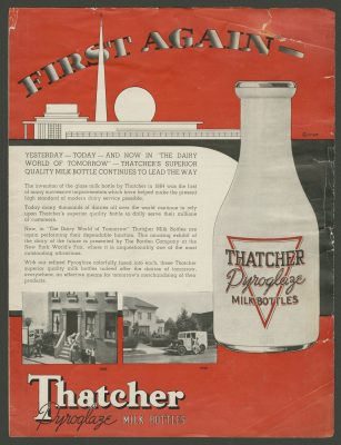 Advertistment for glass bottle