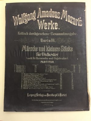 Title page of score