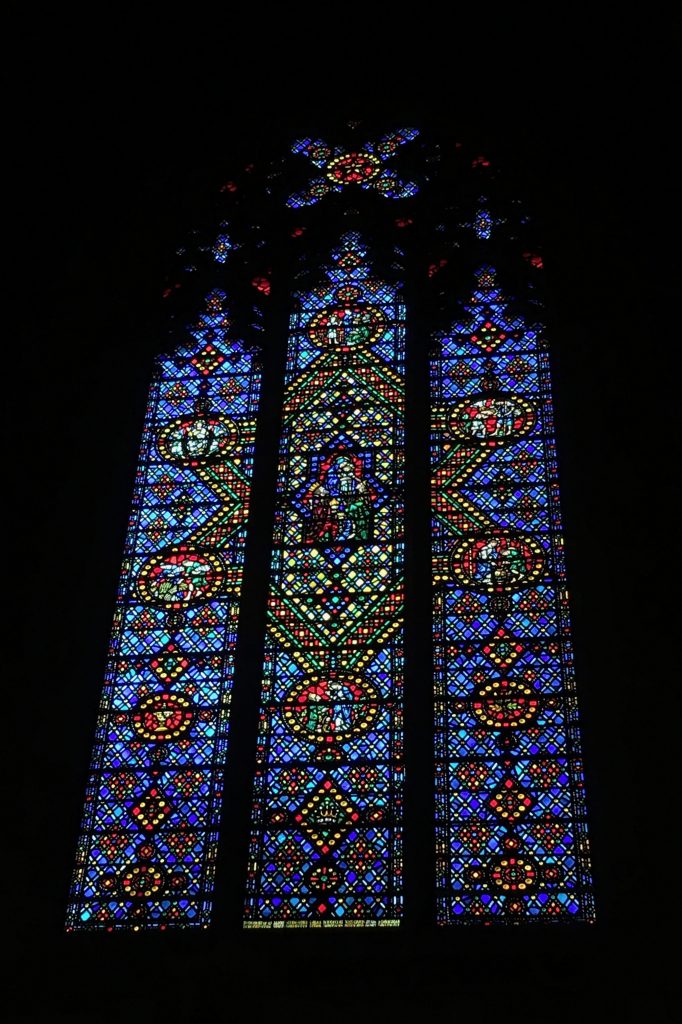 A few of the windows from the Church of the Heavenly Rest. Here you can see that the windows become lighter as they progress around the nave.