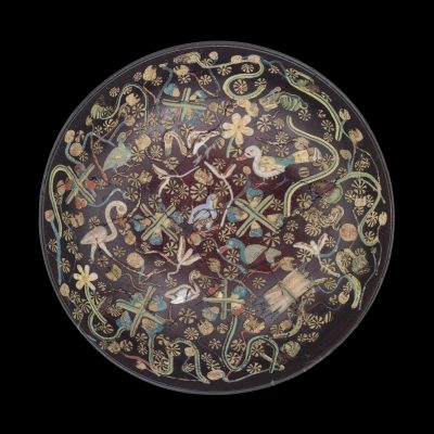 Inlaid Bowl with Nilotic Scene