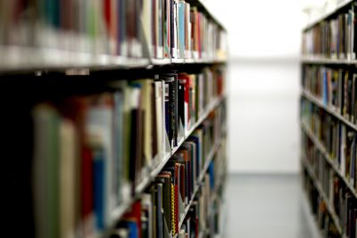 Stacks of the Rakow Research Libraryv